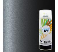 CARSKY Bombe peinture carrosserie compatible avec Renault GRIS ECLIPSE MET B66 et vernis brillant -> 2 aérosols 400ml