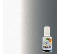 CARSKY Stylo retouche peinture carrosserie compatible avec Citroën GRIS ALUMINIUM MET EZR (flacon pinceau 20ml) + vernis brillant (flacon pinceau 20ml)