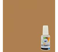 CARSKY stylo retouche peinture industrie couleur RAL Beige Brun 1011 (flacon pinceau 20ml) + vernis brillant (flacon pinceau 20ml)
