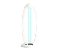 CARSO lampe de stérilisation UV avec UV-C à l'ozone, 65 W, 99 % désinfection antibactérienne, lampe de désinfection pour la maison, la pièce, le bureau, l'école (blanc)