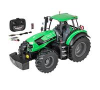 Carson 1:16 Tracteur Deutz-Fahr 8280 TTV 100% RTR - Véhicule télécommandé, Engin de Chantier avec Fonctions lumière et Son, Piles et télécommande incluses, Vert, RC, Remote Controled Car