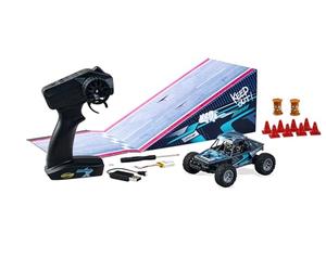Carson 1:32 Deemon X 100% RTR - Voiture télécommandée, Jouet RC avec Fonctions, véhicule RC avec Rampe, kit Complet à 100%, télécommande, Bleu