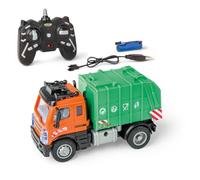 Carson 1:50 Nano City Camion Poubelle 2,4 GHz - Voiture télécommandée, véhicule RC, autonomie 40 Min, Jouet pour Enfants, véhicule de Chantier, Voiture télécommandée