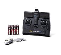 Carson Modellsport 500504166 VW T1 Bus Kastenwagen mit Autoanhänger 1:87 Auto RC électrique Bus avec accu, chargeur et piles pour