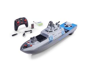 Carson 500108050 RC Garde-côte 2.4G 100% RTR - Bateau télécommandé pour Enfants et Adultes, radiocommande Incluse, Gris