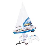 Carson 500108053 Voilier Atlantic 2.4GHz 100% RTR - Bateau télécommandé, Bateau RC, Bateau télécommandé pour Enfants et Adultes, radiocommande Incluse, Blanc