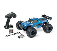 Carson 500404252 1:10 XS Stadium Fighter 100% RTR Bleu - Voiture télécommandée, Buggy RC, avec Piles et radiocommande, Buggy Tout-Terrain