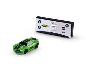 Carson 500404277 Nano Racer Striker Voiture télécommandée, échelle 1:60, 2,4 GHz, Verte, véhicule radiocommandé, autonomie 20 Min, portée 30 m, Jouet RC pour Enfants