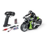 Carson 500404280 RC Devil Bike 100% RTR Vert - Moto télécommandée, 50 Minutes de Conduite, RC Bike, Cadeau pour Les Enfants