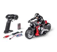 Carson 500404281 RC Devil Bike 100% RTR Rouge - Moto télécommandée, 50 Minutes de Conduite, RC Bike, Cadeau pour Les Enfants