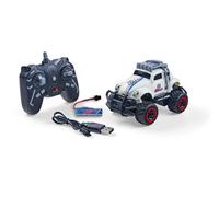 Carson 500404317 1:32 VW Beetle Rally 2.4GHz RTR Blanc - Voiture télécommandée, véhicule, durée de Conduite 60 Min, Voiture RC pour Enfants, Jouet pour Enfants