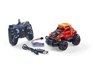 Carson 500404318 1:32 VW Beetle Rally 2.4GHz RTR Rouge - Voiture télécommandée, véhicule, Temps de Conduite 60 Min, Voiture RC pour Enfants, Jouets pour Enfants