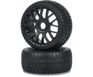 Carson 500405840 - Jeu De Pneus 1:8 On-Road 4S 2 Pièces - Neuf