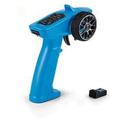 Carson Carson-500500100 continu 500500100 Reflex Wheel Start 2.4G Radio-Accessoire pour véhicules, télécommande RC, modélisme, 3 canaux, Compatible Tamiya KIT, Bleu, Single, Moyen