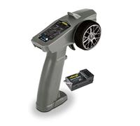 Carson 500500109 Reflex Wheel Start 2.4G Radio Gris - Compatible avec KIT Tamiya, modélisme, Accessoire, récepteur, Transmission RC, radiocommande 2 4 GHz, Fonction de Trim