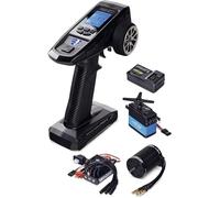 Carson 500500121 FS 4K Reflex Wheel Pro 4 LCD INCL. Brushless Set + 6kg Servo - Accessoires RC, Accessoires pour modèles réduits, Tuning Set, radiocommande RC, Noir