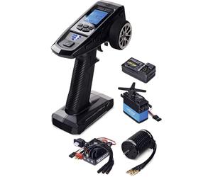 Carson 500500121 FS 4K Reflex Wheel Pro 4 LCD IN rushless Set + 6kg Servo - Accessoires RC, Accessoires pour modèles réduits, Tuning Set, radiocommande RC, Noir