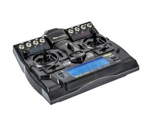 Carson 500501004 FS Reflex Stick Multi Pro LCD 2,4 GHz - Système de télécommande à 14 canaux, télécommande avec récepteur pour modèles réduits de véhicules tels Que Voitures et Bateaux RC