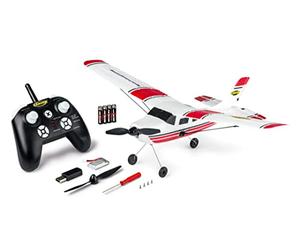 Carson 500505033 Avion de Sport RC 2,4 GHz 100% RTR Rouge - modèle réduit d’Avion télécommandé, Avion RC, modèle Robuste RTF (prêt à Voler) pour débutant, avec Piles et télécommande