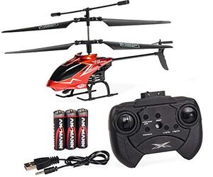 Carson 500507070 Nano Tyrann - Mini hélicoptère RC, modèle RTF (Ready to Fly) Robuste pour débutants, avec télécommande IR 2 canaux, pour Enfants à partir de 8 Ans, Rouge