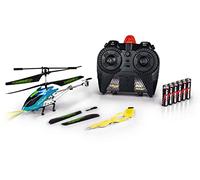Carson 500507132 Easy Tyrann 200 Boost IR 100% RTF - modèle de vol télécommandé, modèle prêt à Voler, hélicoptère RC, avec Piles et télécommande, 100% prêt à Voler Bleu