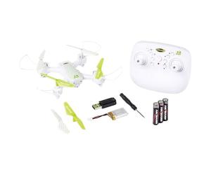 Carson 500507176 X4 Drone Quadricoptère 210 2,4GHz 100% RTF - prêt à Voler, RC Quadrirotor téléguidé, avec Piles et télécommande, Mini Drone pour Enfants et débutants, Blanc.