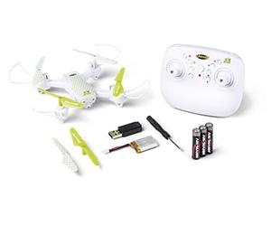 Carson 500507176 X4 Drone Quadricoptère 210 2,4GHz 100% RTF - prêt à Voler, RC Quadrirotor téléguidé, avec Piles et télécommande, Mini Drone pour Enfants et débutants, Blanc.