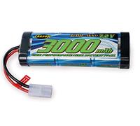 Carson 500608224 7.2V / 3000mAh NiMH Race Battery TAM - Rechargeable, avec Prise Tamiya, Pack Batterie pour Voiture RC, Batterie de Rechange véhicule télécommandé, Haute qualité, modélisme
