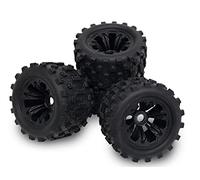 Carson 500900171 1:8 Jeu de Roues (4) Noir KOD - Accessoires pour modèles réduits, pièces détachées, Tuning, pneus, Jeu de pneus