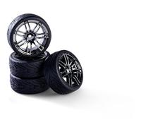 Carson 500900175 1:10 Jeu de Roues (4) Design 14 Rayons fumé - Accessoires pour modèles réduits, pièces détachées, Tuning, pneus, Jeu de pneus