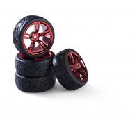 Carson 500900177 - 1:10 Jeu de Roues 10 Sp.design (4) Rouge - Neuf