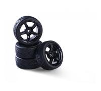 Carson 500900180 - 1:10 Jeu de Roues 5 Sp Design Noir (4 Pièce en Ovp ) Neuf