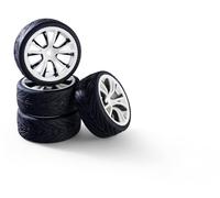 1:10 Jeu de roues M-Design (4) blanc/noir
