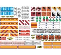 Carson 500907086 - 1:14 Feuille Décorative Camion Warnsymbole - Neuf