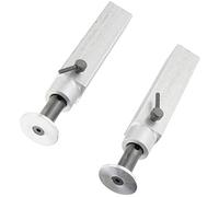 Carson 500907375 Lot de 2 Supports de remorque en Aluminium 73 mm, Accessoires pour Trucks Tamiya, Rechange, pièces de Tuning, modélisme, fabriqué en Allemagne, Multicolore, Moyen