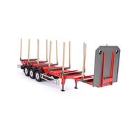 Carson 500907629 Remorque à Ranchers à 3 essieux 1:14 - Maquette à Assembler, pour camions RC, Compatible Tamiya, Accessoires pour échelle 1:14 Non Peint