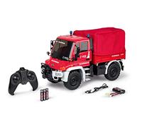 Carson 500907721 1:12 MB Unimog U300 Feuw. 2.4G 100% RTR - Véhicule télécommandé RC Unimog avec Fonctions - Kit Complet de 100% Rouge