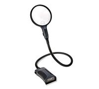 Carson BoaMag loupe Mains Libres à col de Cygne 2,5X avec lentille Spot 5X | Lampe à col de Cygne réglable pour la Lecture, Le Bricolage et la dégénérescence maculaire (SM-22)