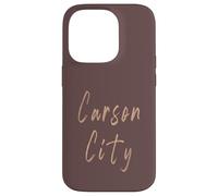 Carson City Nevada Design Vintage élégant Coque pour iPhone 14 Pro