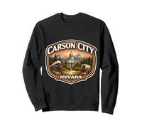 Carson City, Nevada, Souvenir, Capitale de l'État, rétro, Vintage Sweatshirt