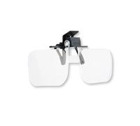 Carson Clip and Flip loupe pour lunettes avec fonction de serrage, grossissement de 1,5x (OD-10)