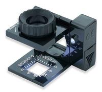 Carson compte-fils pliable avec LED 11,5x15mm - loupe professionnelle avec éclairage intégré