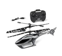 Carson Cyber Copter IR 2Ch RTF Gris - Hélicoptère, pour débutants, hélicoptère RC, Jouet télécommandé, télécommandé