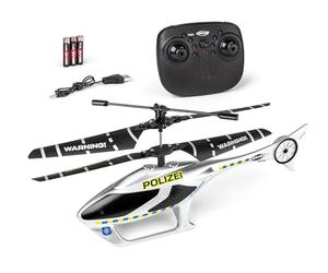 Carson Cyber Copter Police 2,4 GHz 100% RTF - Hélicoptère, pour débutants, hélico RC, Jouet télécommandé, télécommande RC