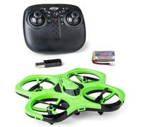 Carson Cyber Drone IR RTF - Quadcoptère RC avec Flip 360°, Mode Headless, stabilisation gyroscopique, éclairage LED, Drone télécommandé, Vert