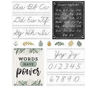 Carson Dellosa Education Farmhouse Alphabet Line : ensemble de tableau d'affichage cursif