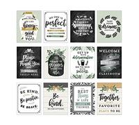 Carson Dellosa - Lot de 12 affiches de motivation modernes et inspirantes pour tableau d'affichage, décoration de ferme, décoration murale, décoration de salle de t décoration de bureau