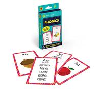 Carson Dellosa Phonics Flash Cards for Kids Ages 4-8, Sound Recognition Skills With Vowels, Consonants and Common Blends for Preschool, Kindergarten, ... Phonics Game for Kids Ages 4+ (54 Cards)