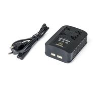 Carson Easy Charger LiPo 2,2A - Chargeur RC, Fonction de Charge Rapide, Compatible LiPo 2S & 3S, équilibrage XHP, Puissance de Sortie 25 W, Noir