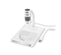 Carson eFlex 78x/324x de Grossissement Efficace (Basé sur un écran de 27 pouces) Microscope Numérique USB avec Éclairage LED et Support Flexible (MM-840), Blanc.
